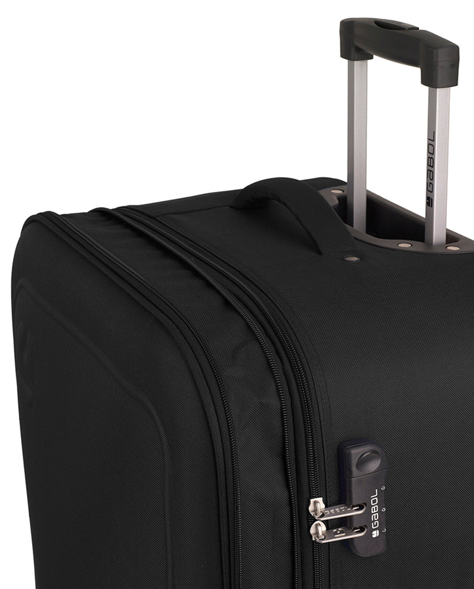 Maleta blanda expandible Gabol Orbit en color negro, imagen 7