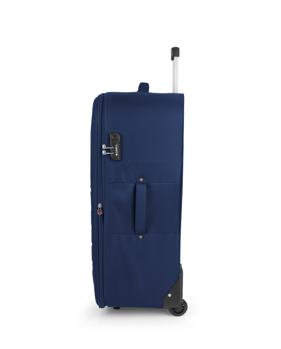 Maleta blanda expandible Gabol Orbit en color azul, imagen 4