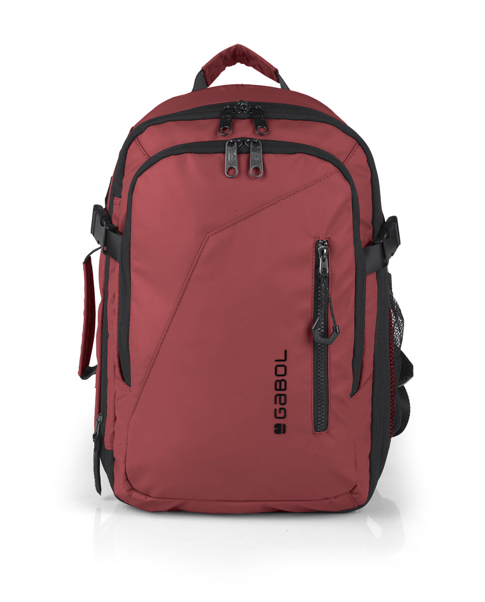 Mochila de viaje underseat talla XS Gabol Canada en color burdeos / rojo