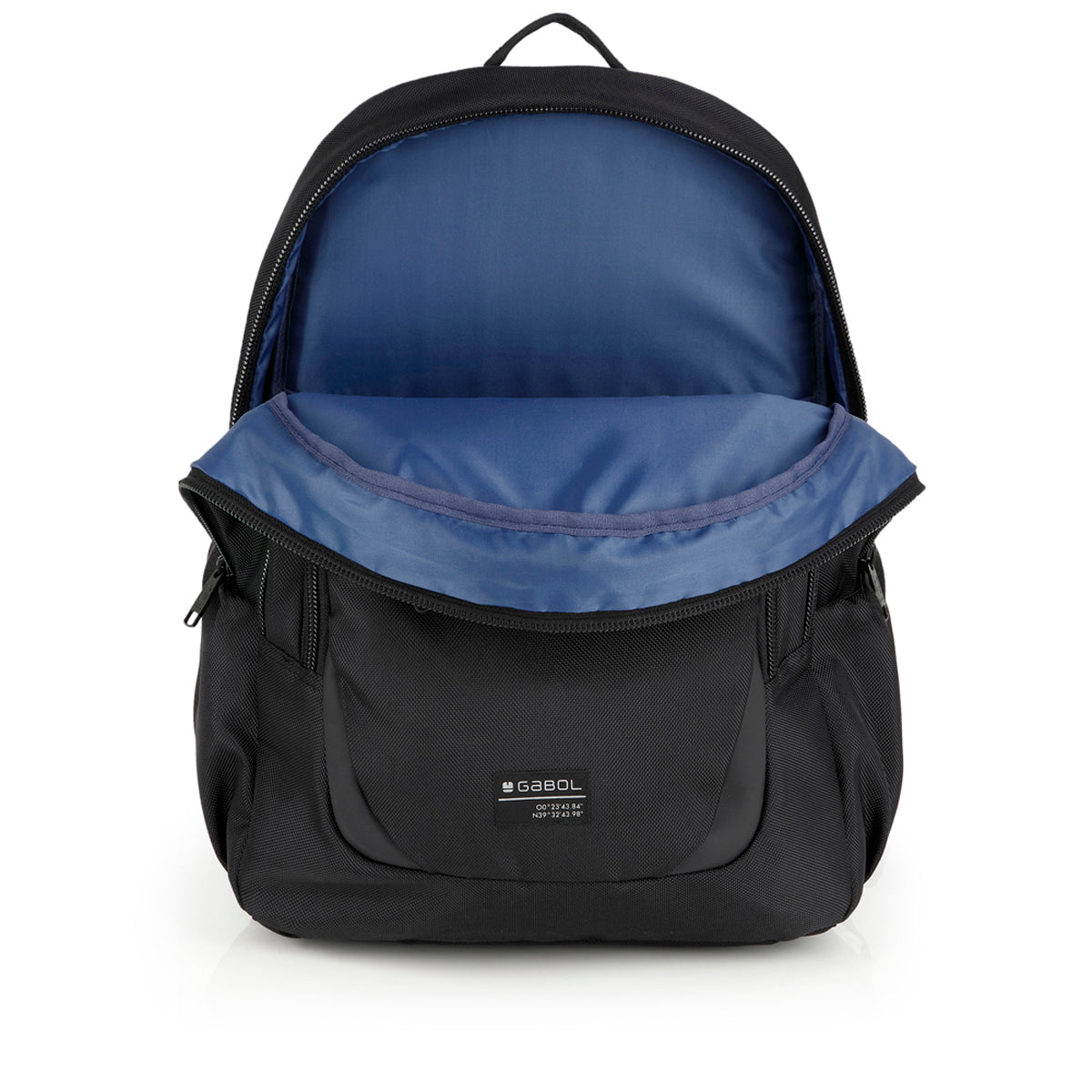 Mochila material reciclado 3 compartimentos Gabol Panther en color negro, imagen 4