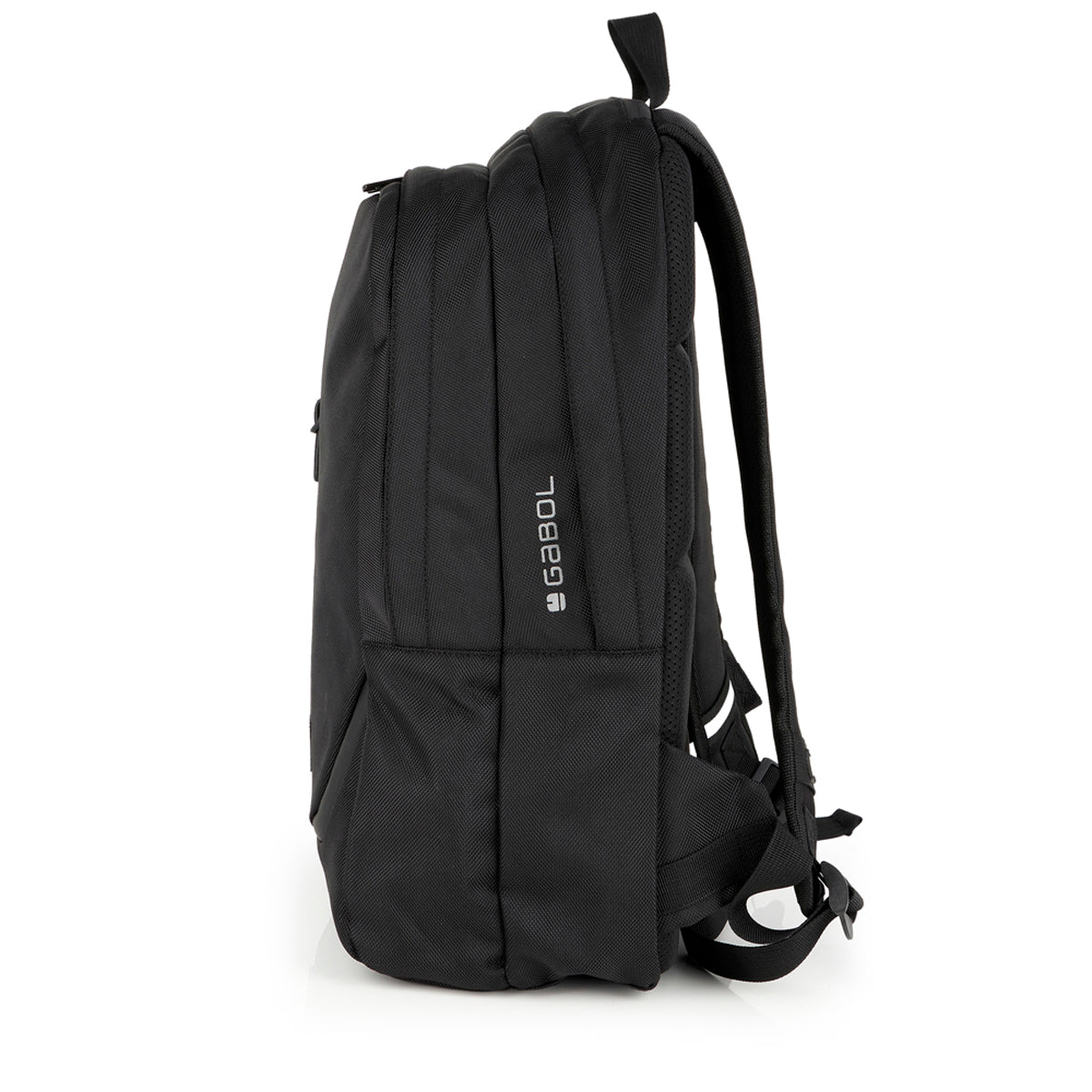 Mochila urban de material reciclado Gabol Panther en color negro, imagen 2