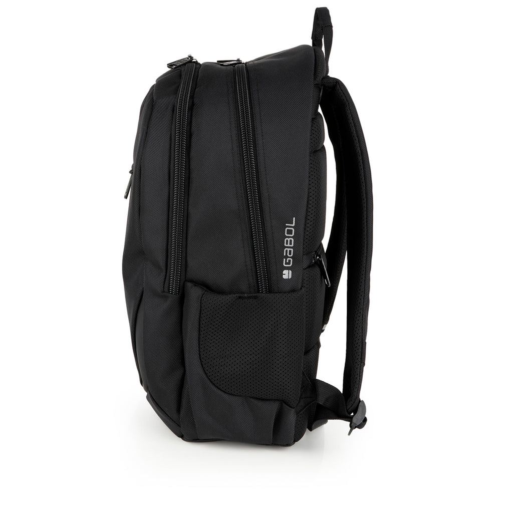 Mochila material reciclado 2 compartimentos Gabol Panther en color negro, imagen 2