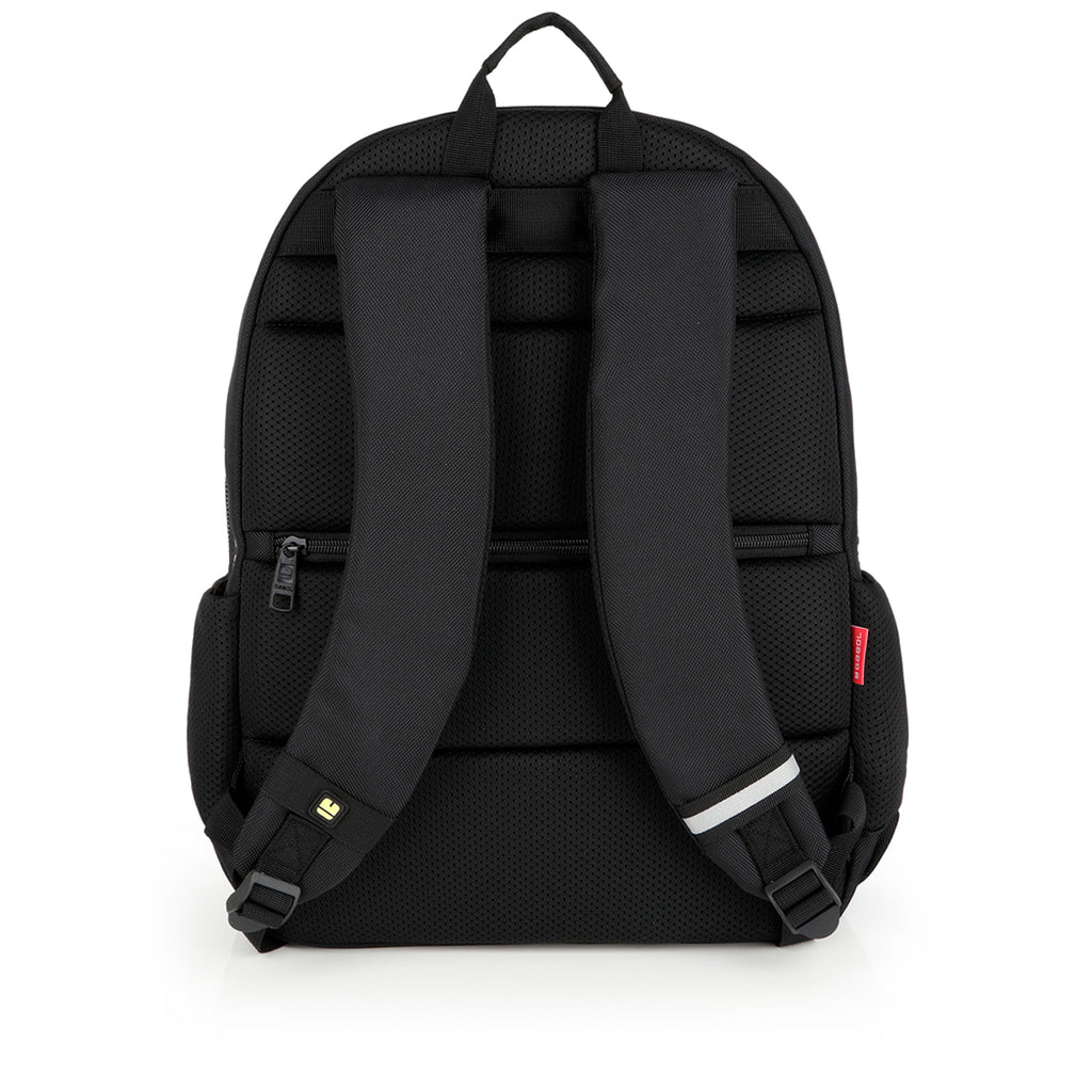 Mochila material reciclado 2 compartimentos Gabol Panther en color negro, imagen 3