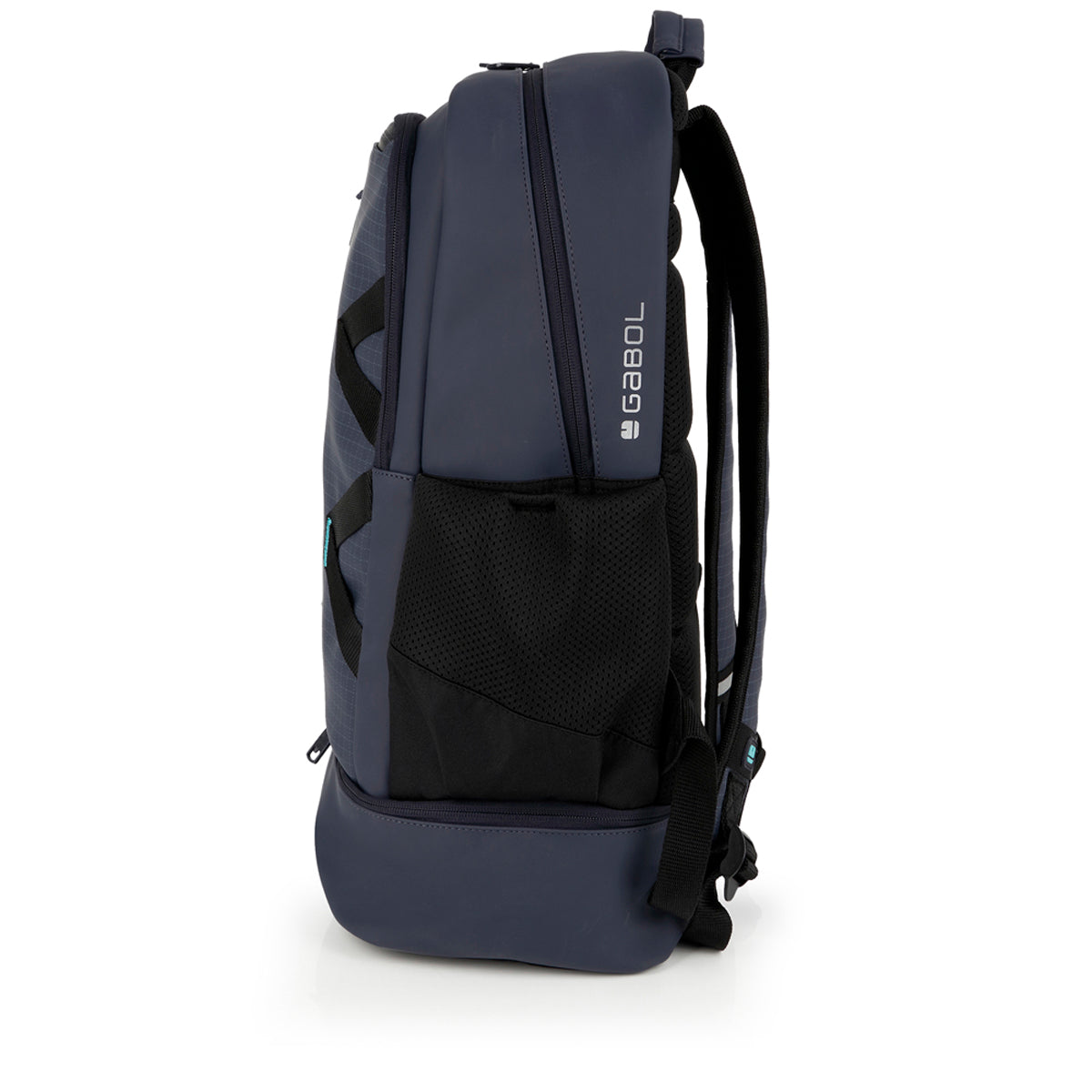 Mochila urban dos compartimentos Gabol Lion en color azul marino, imagen 2