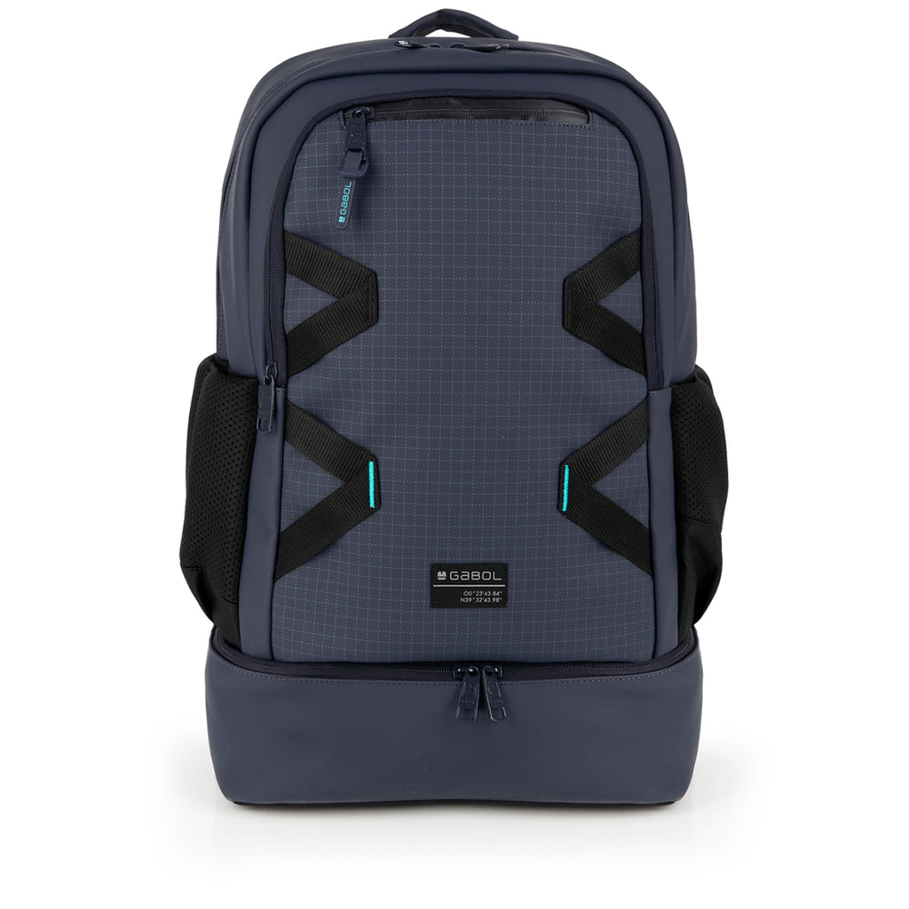 Mochila urban dos compartimentos Gabol Lion en color azul marino
