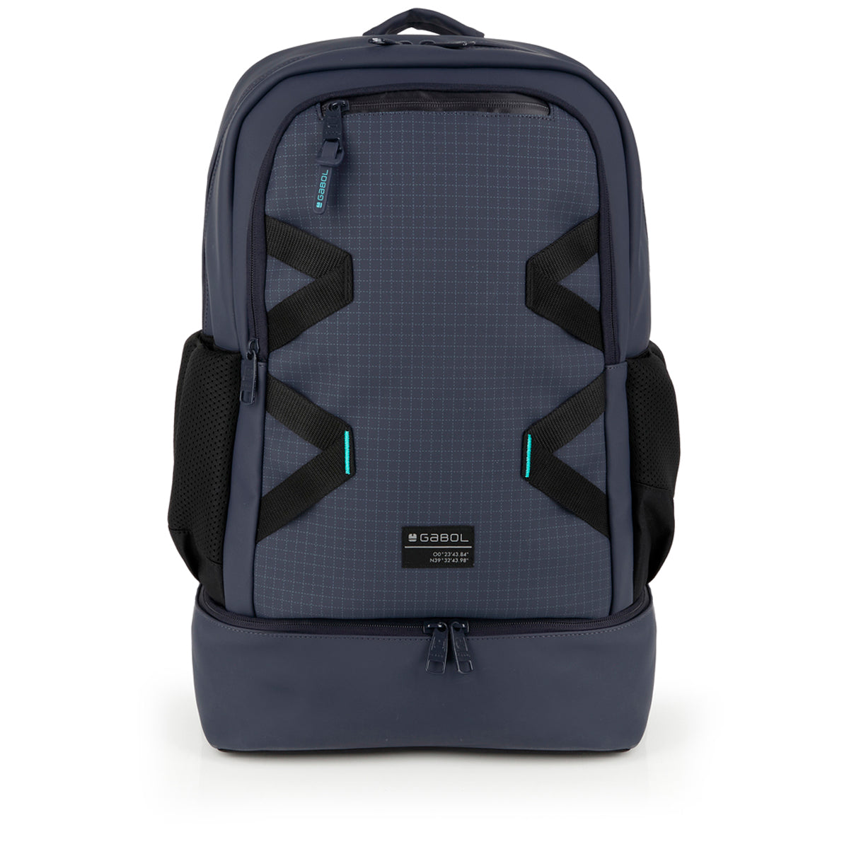 Mochila urban dos compartimentos Gabol Lion en color azul marino
