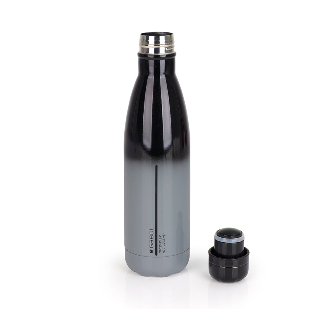 Botella térmica de acero inoxidable Gabol Coyote en color negro, imagen 4