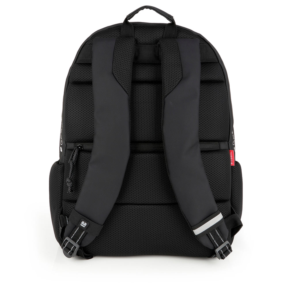 Mochila de tres compartimentos Gabol Coyote en color negro, imagen 3