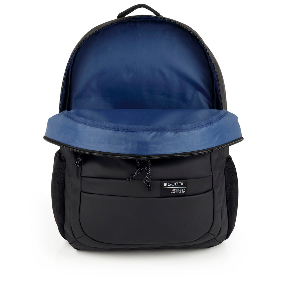 Mochila de tres compartimentos Gabol Coyote en color negro, imagen 4