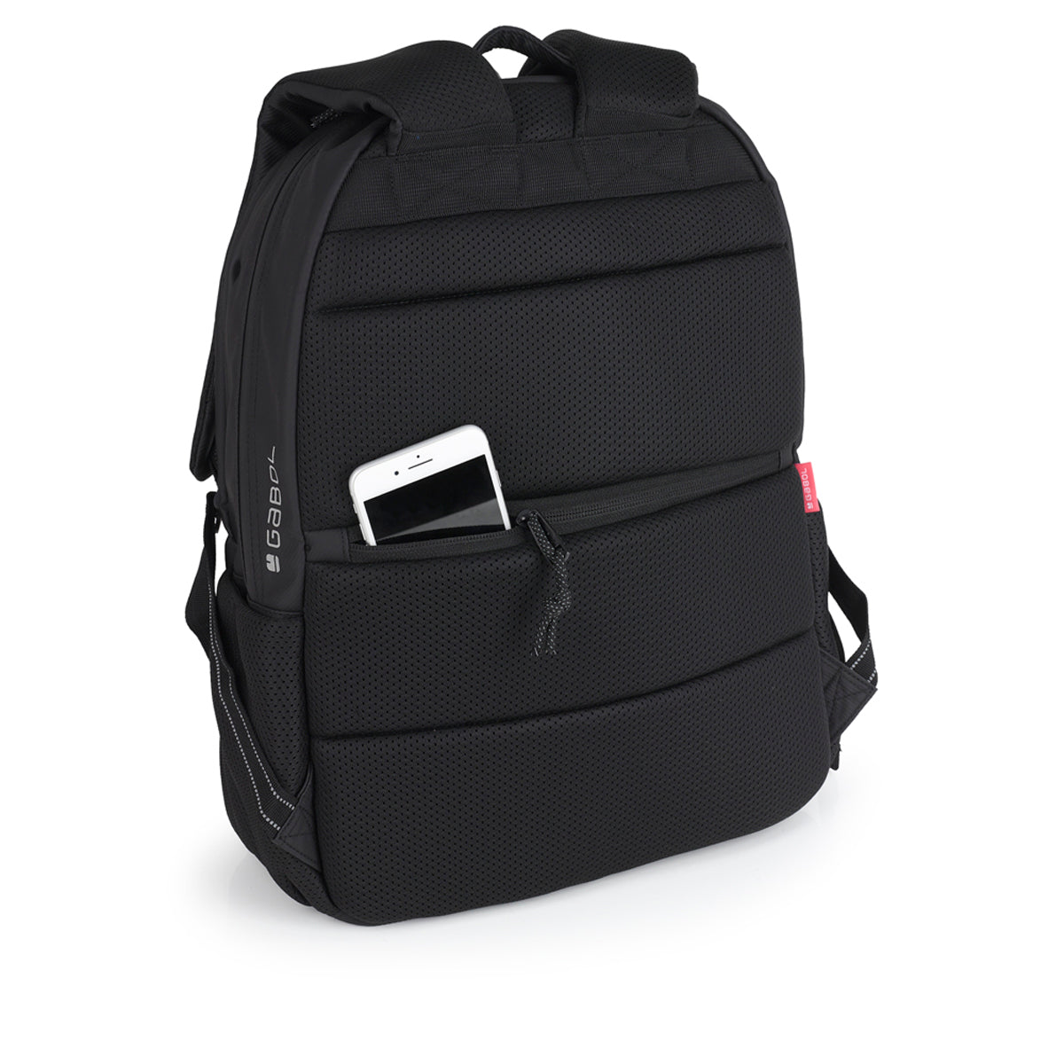 Mochila de tres compartimentos Gabol Coyote en color negro, imagen 5