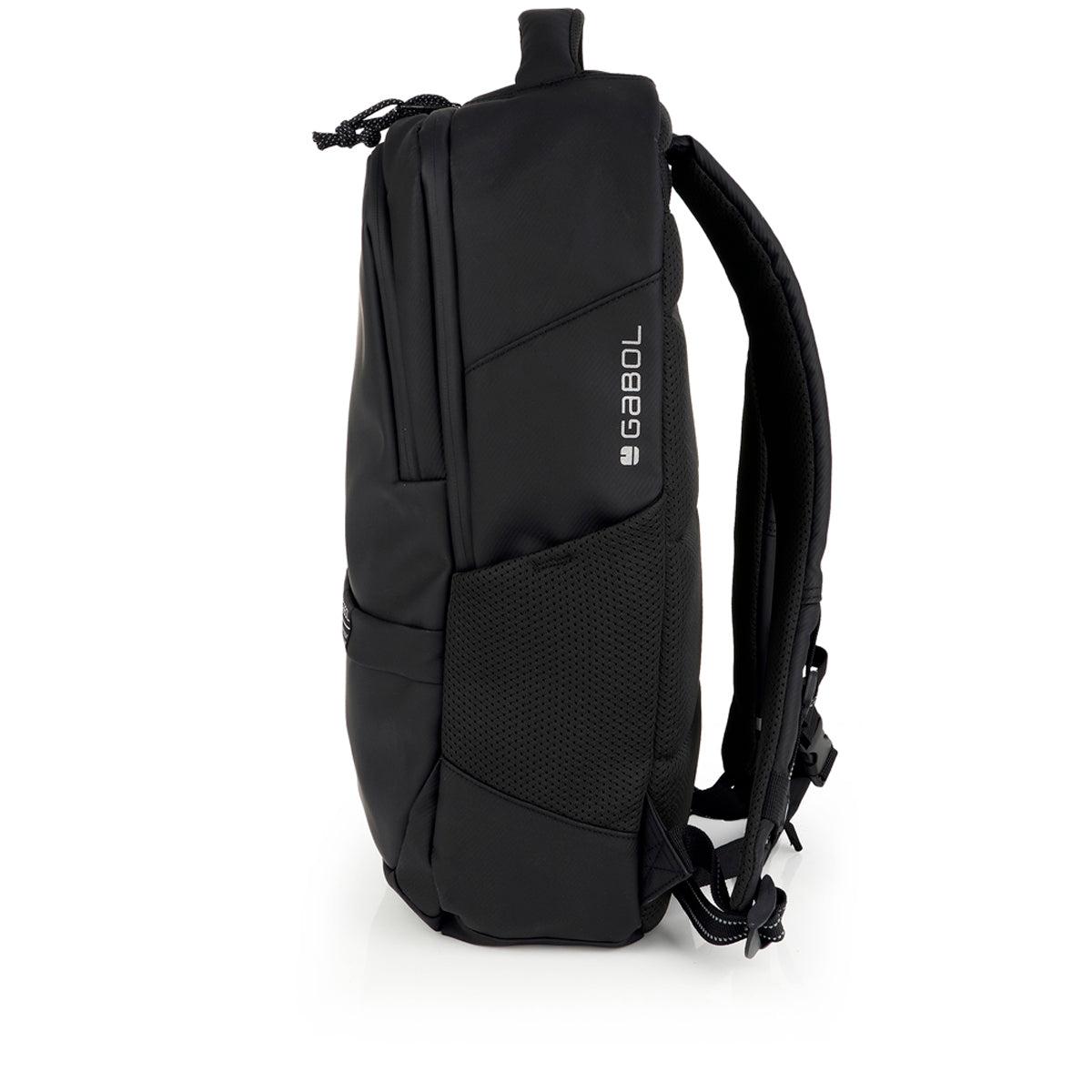 Mochila dos compartimentos espalda ergonómica Gabol Coyote en color negro, imagen 2