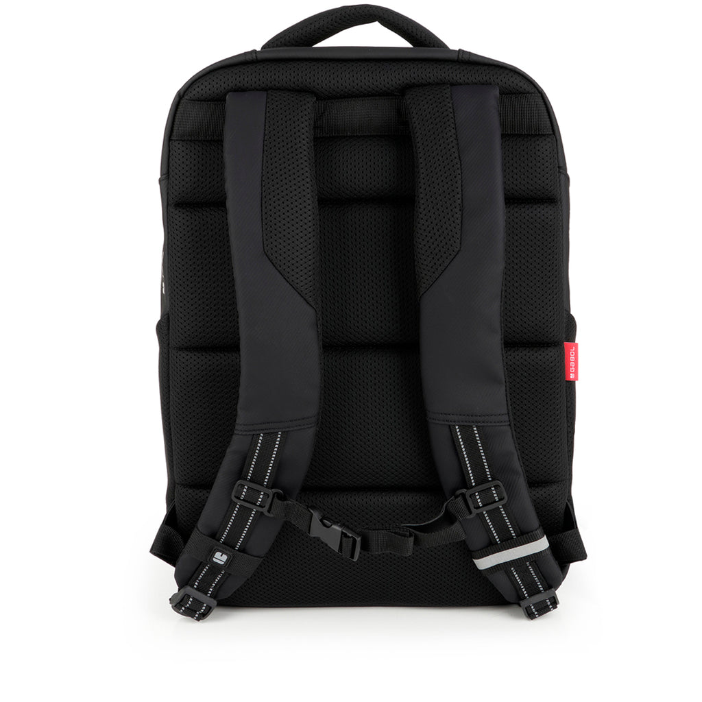 Mochila dos compartimentos espalda ergonómica Gabol Coyote en color negro, imagen 3
