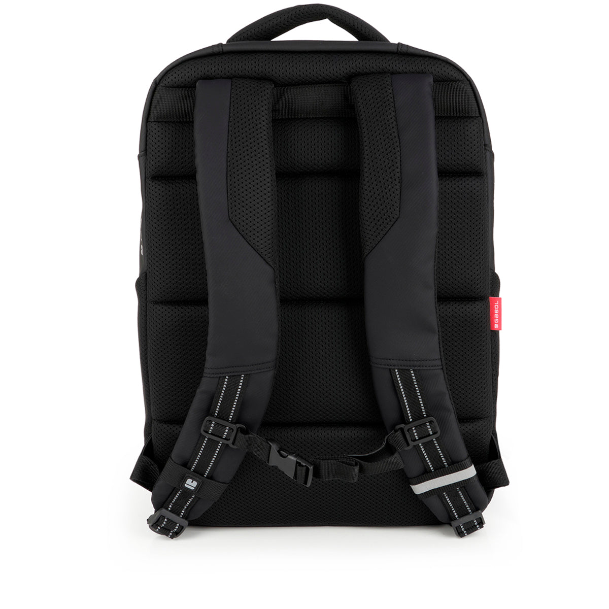 Mochila dos compartimentos espalda ergonómica Gabol Coyote en color negro, imagen 3