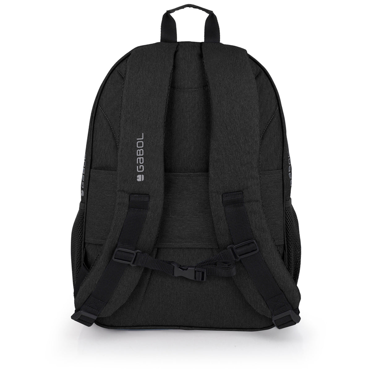 Mochila de tres compartimentos Gabol Wolf en color negro, imagen 3
