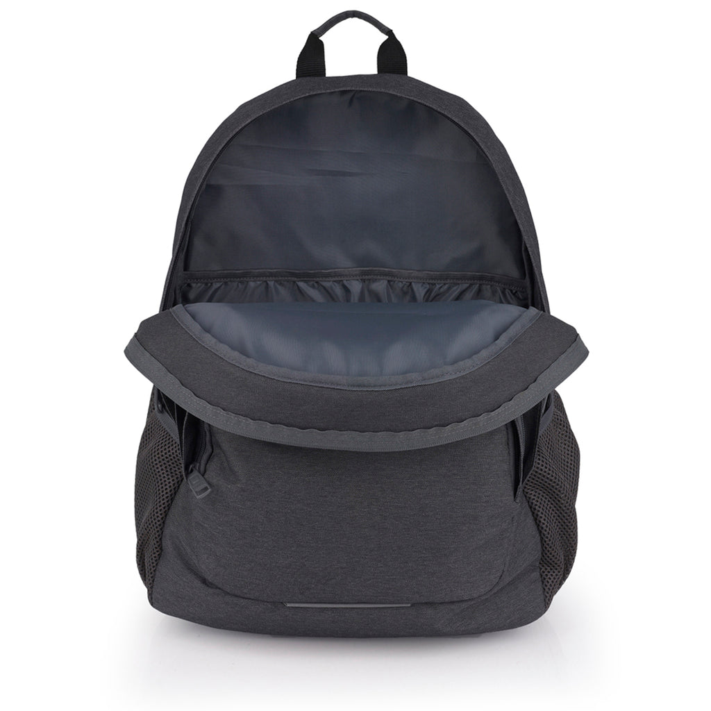 Mochila de tres compartimentos Gabol Wolf en color gris / antracita, imagen 4