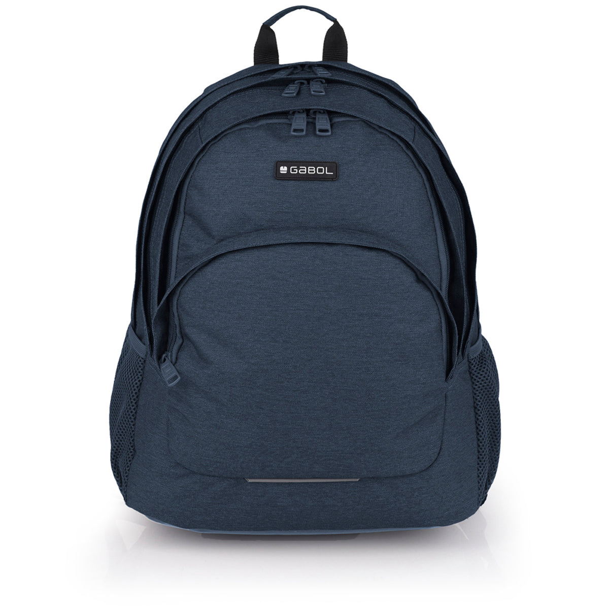 Mochila de tres compartimentos Gabol Wolf en color azul marino