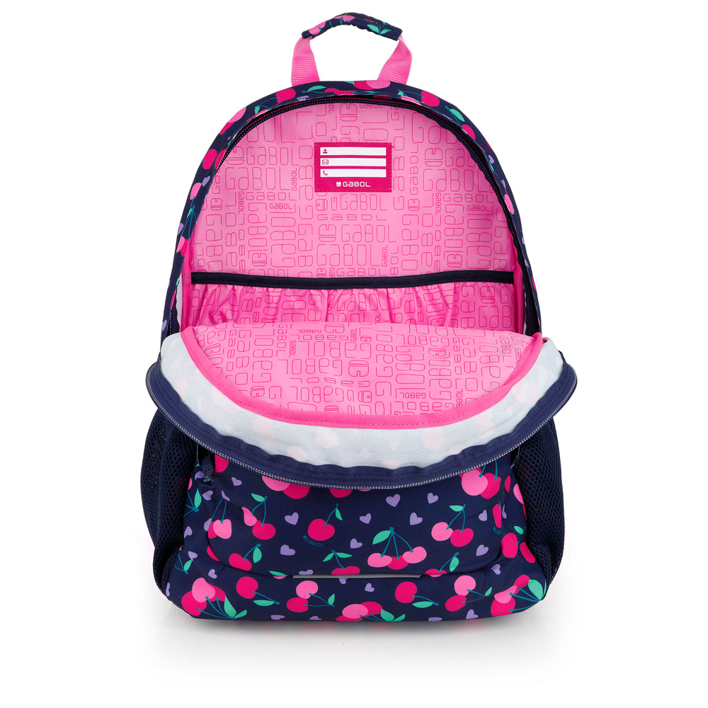 Mochila tres compartimentos Gabol Sweet en color azul marino, imagen 4