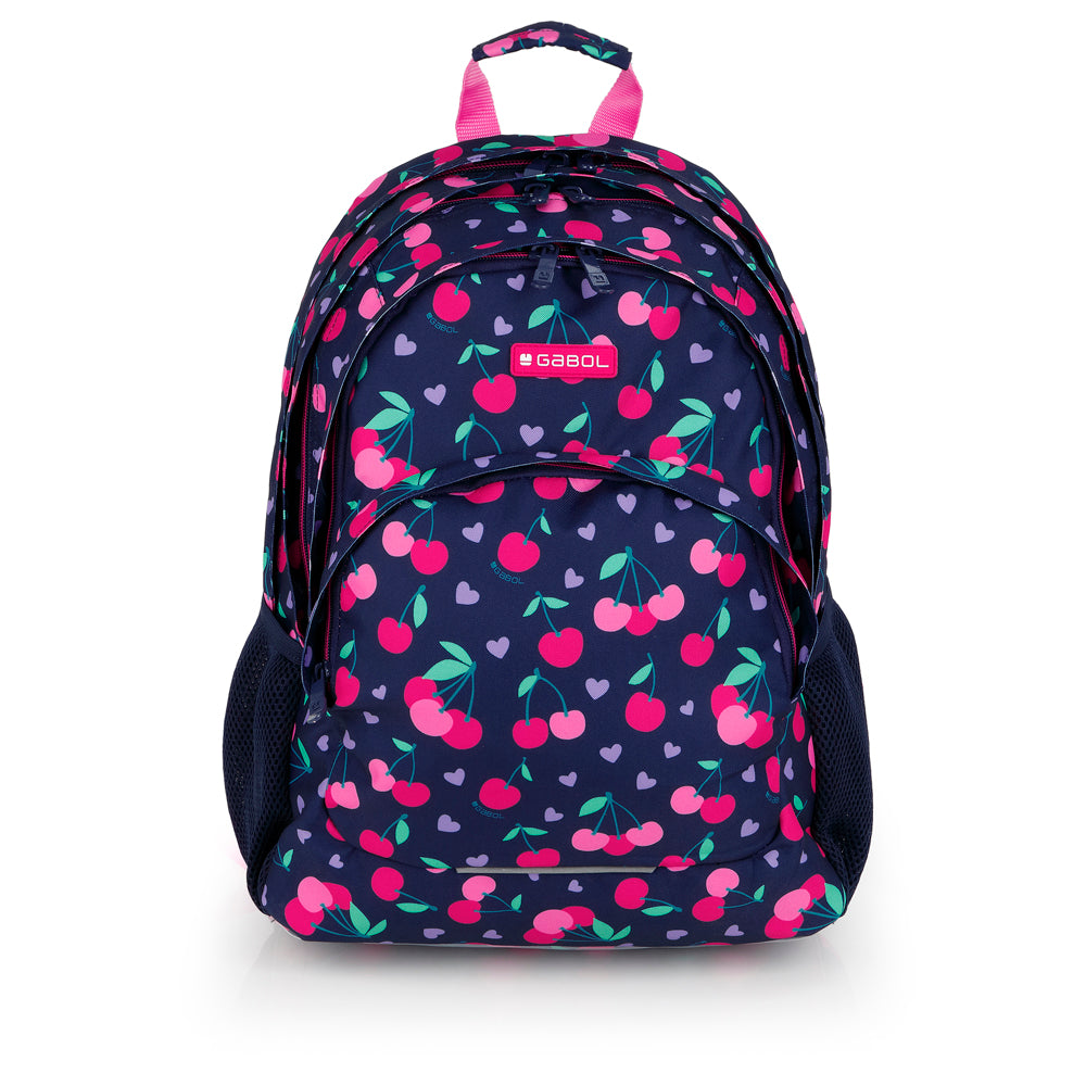 Mochila tres compartimentos Gabol Sweet en color azul marino