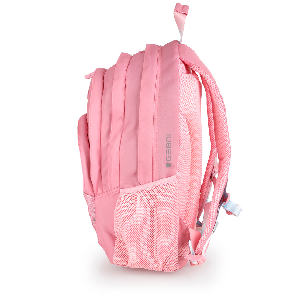 Mochila tres compartimentos Gabol Glam en color rosa, imagen 2