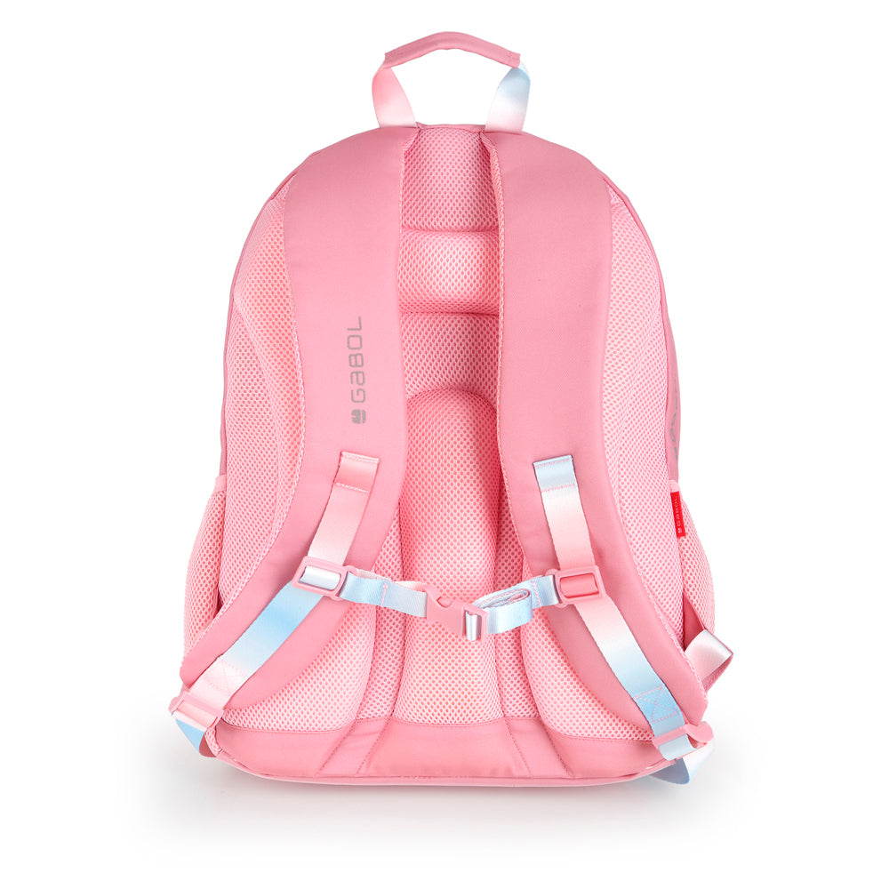 Mochila tres compartimentos Gabol Glam en color rosa, imagen 3