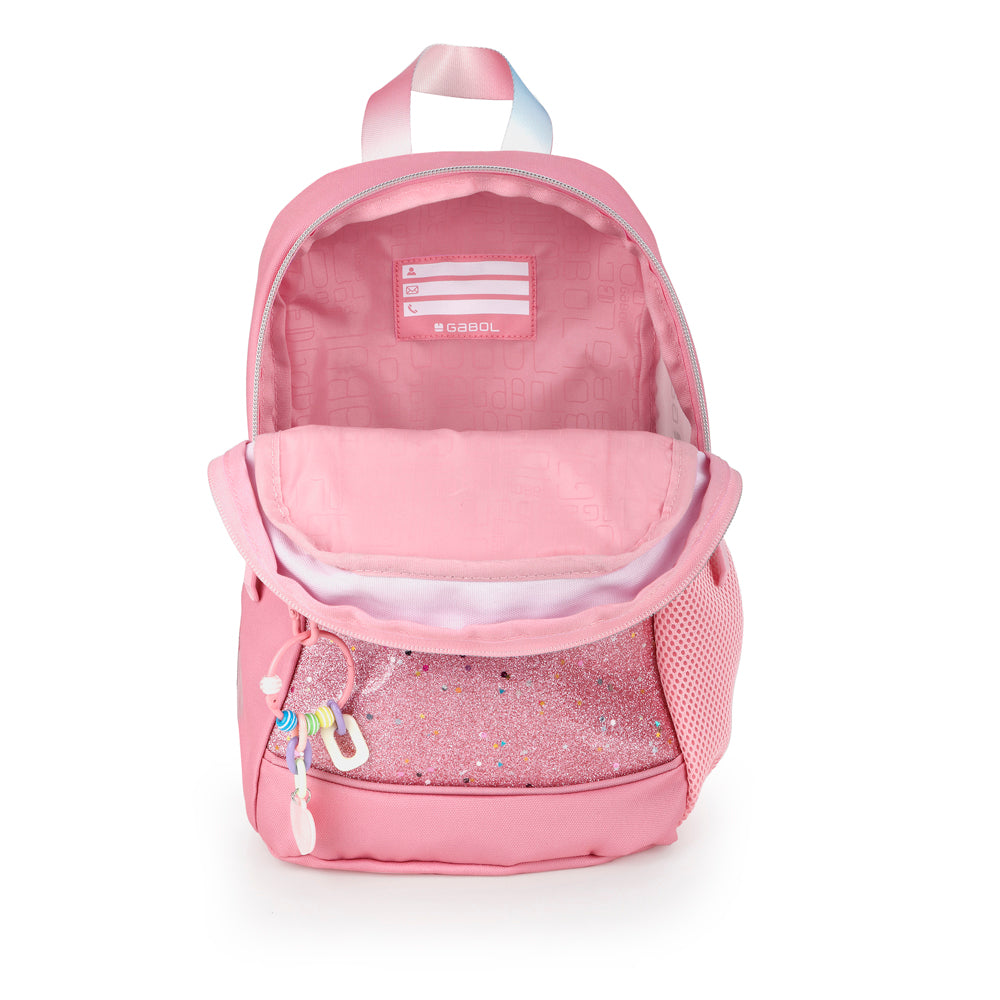 Mochila mini Gabol Glam en color rosa, imagen 5