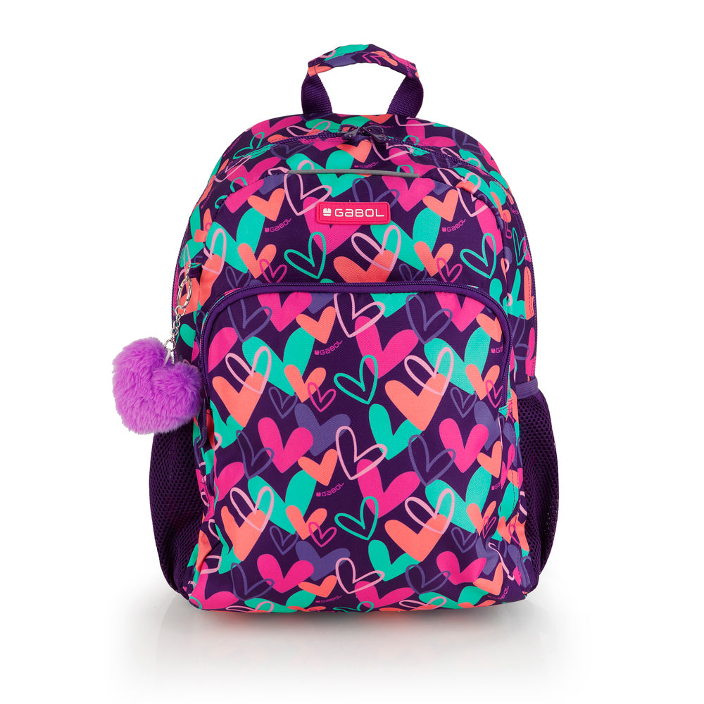 Mochila pequeña adaptable a carro Gabol Kokoro en color morado