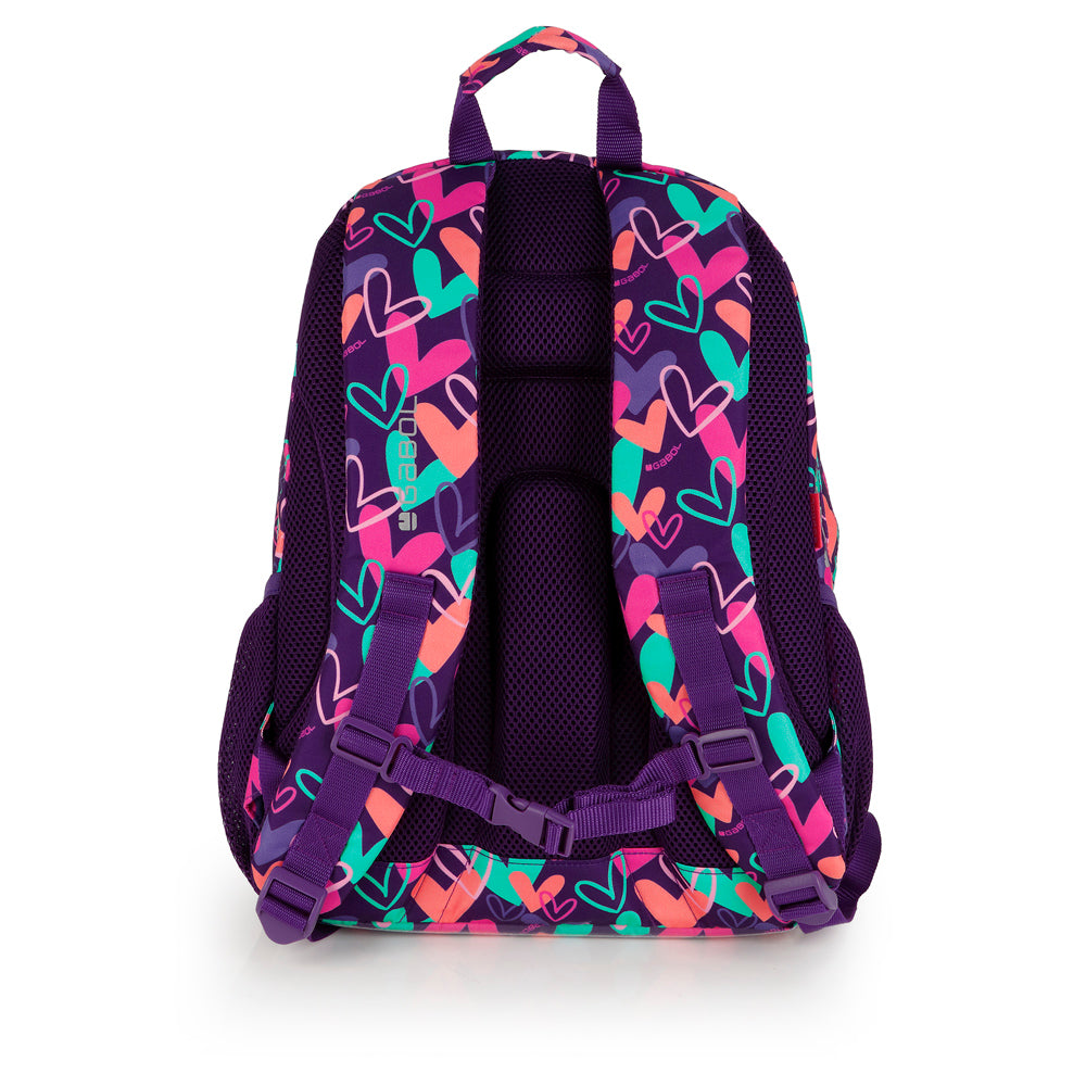 Mochila tres compartimentos Gabol Kokoro en color morado, imagen 3