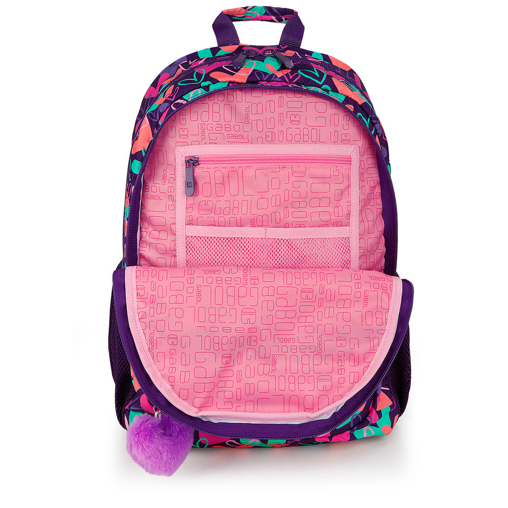 Mochila adaptable a carro Gabol Kokoro en color morado, imagen 4