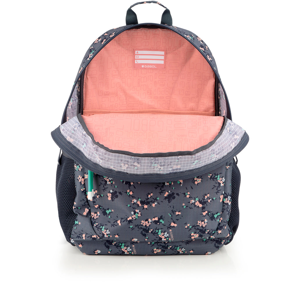 Mochila adaptable a carro Gabol Secret en color gris, imagen 5
