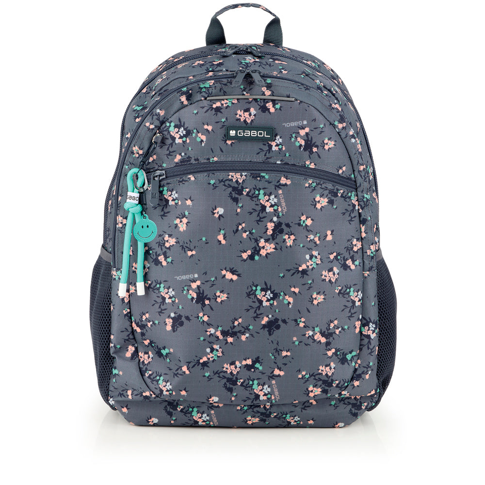 Mochila adaptable a carro Gabol Secret en color gris