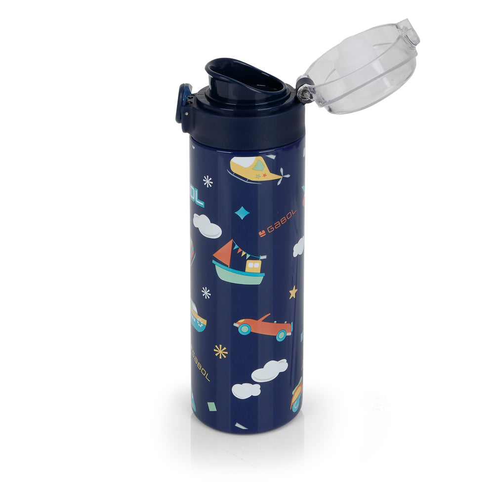 Botella acero inoxidable Gabol Speedy en color azul marino, imagen 2