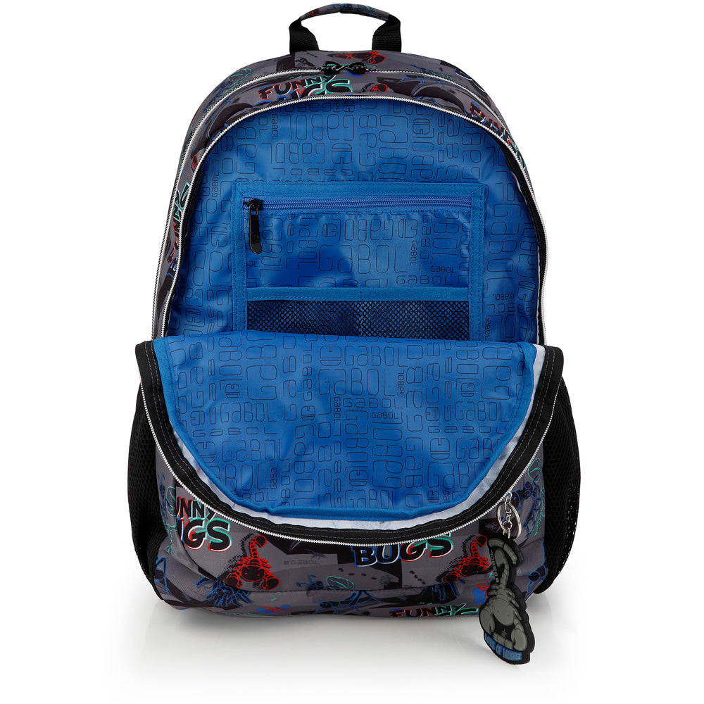 Mochila adaptable a carro Gabol Bugs en color negro, imagen 4