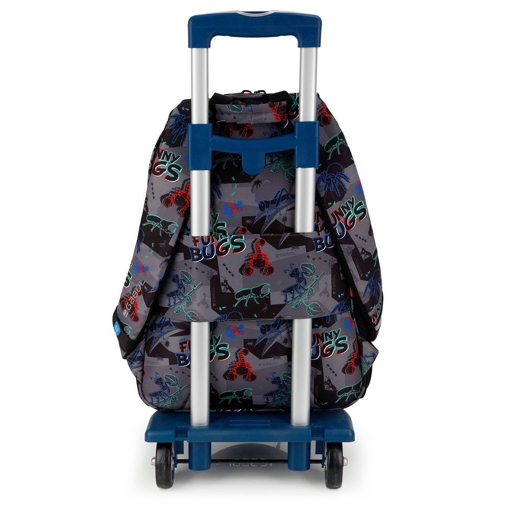 Mochila adaptable a carro Gabol Bugs en color negro, imagen 6