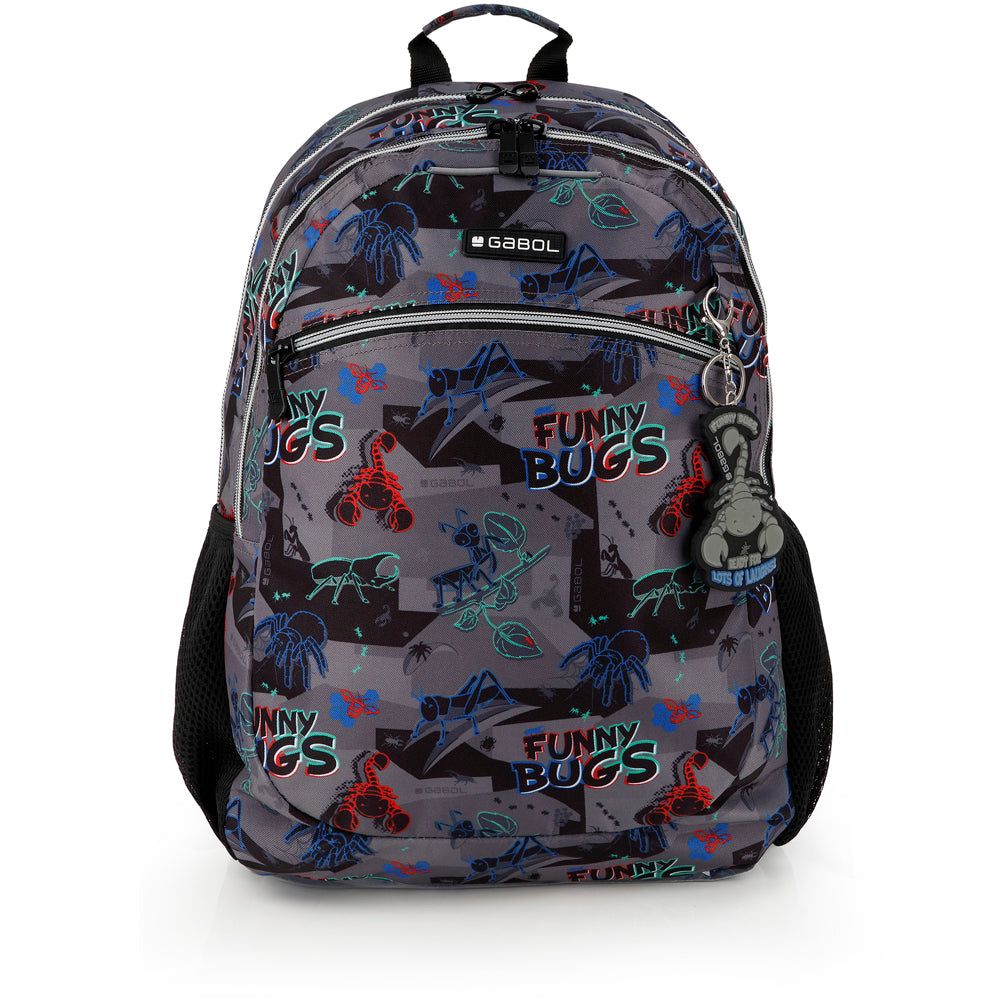 Mochila adaptable a carro Gabol Bugs en color negro