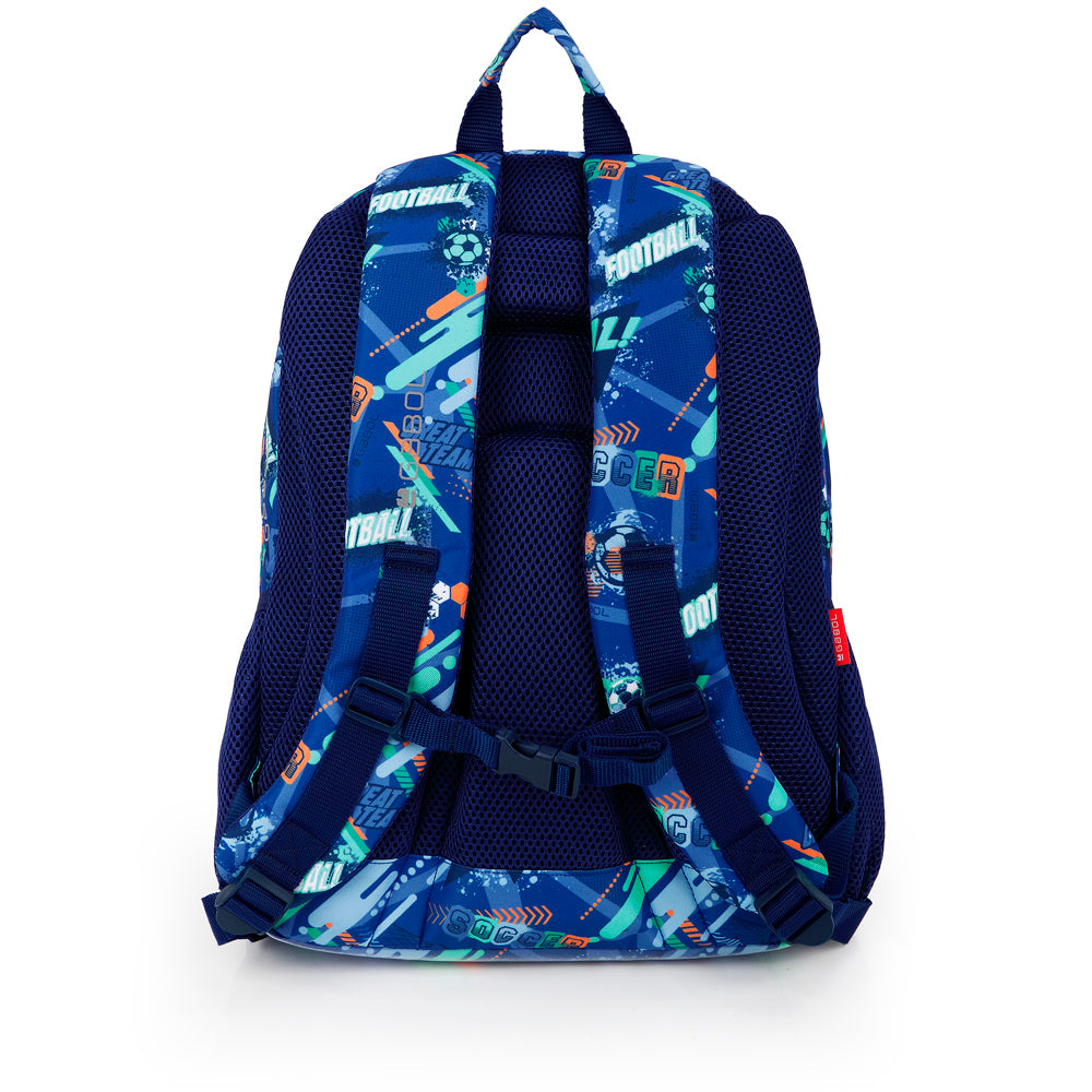 Mochila tres compartimentos Gabol Crew en color azul, imagen 3