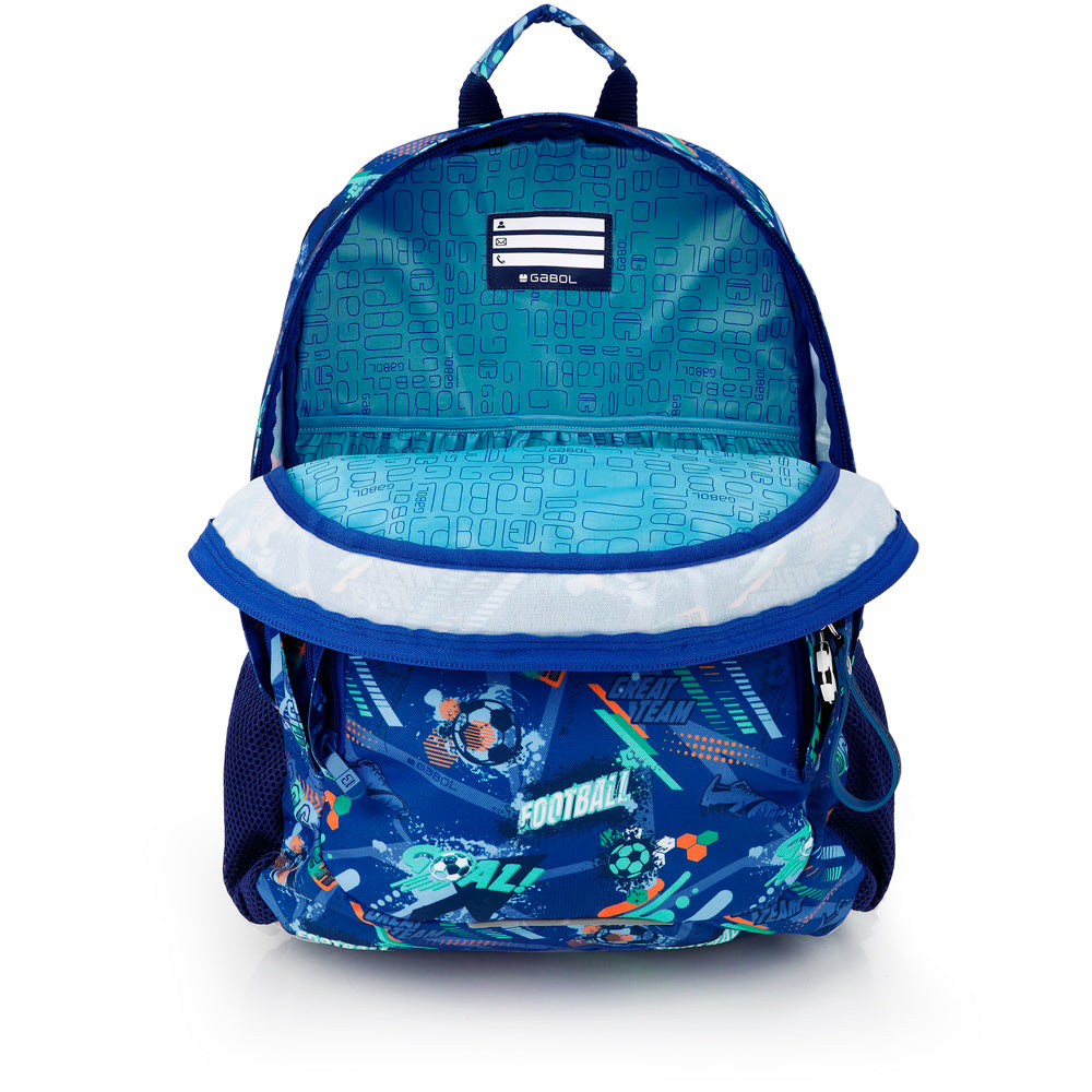 Mochila tres compartimentos Gabol Crew en color azul, imagen 4