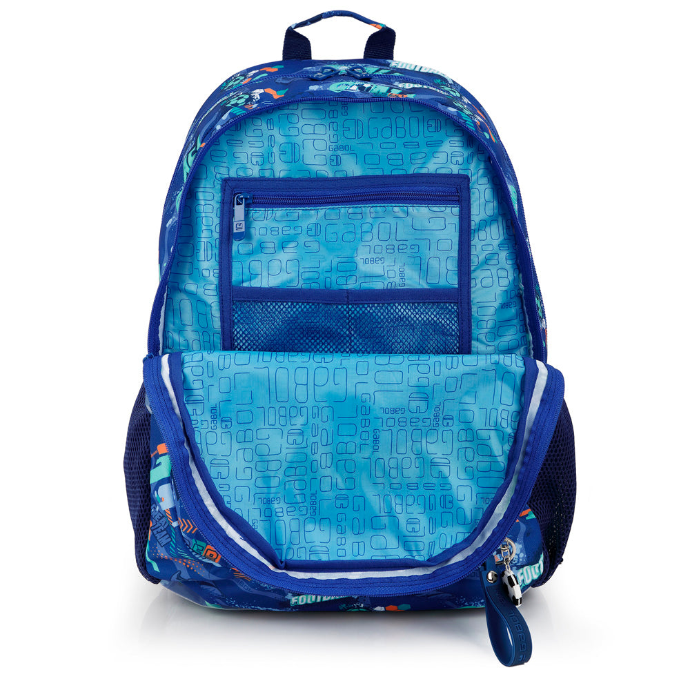 Mochila adaptable a carro Gabol Crew en color azul, imagen 4