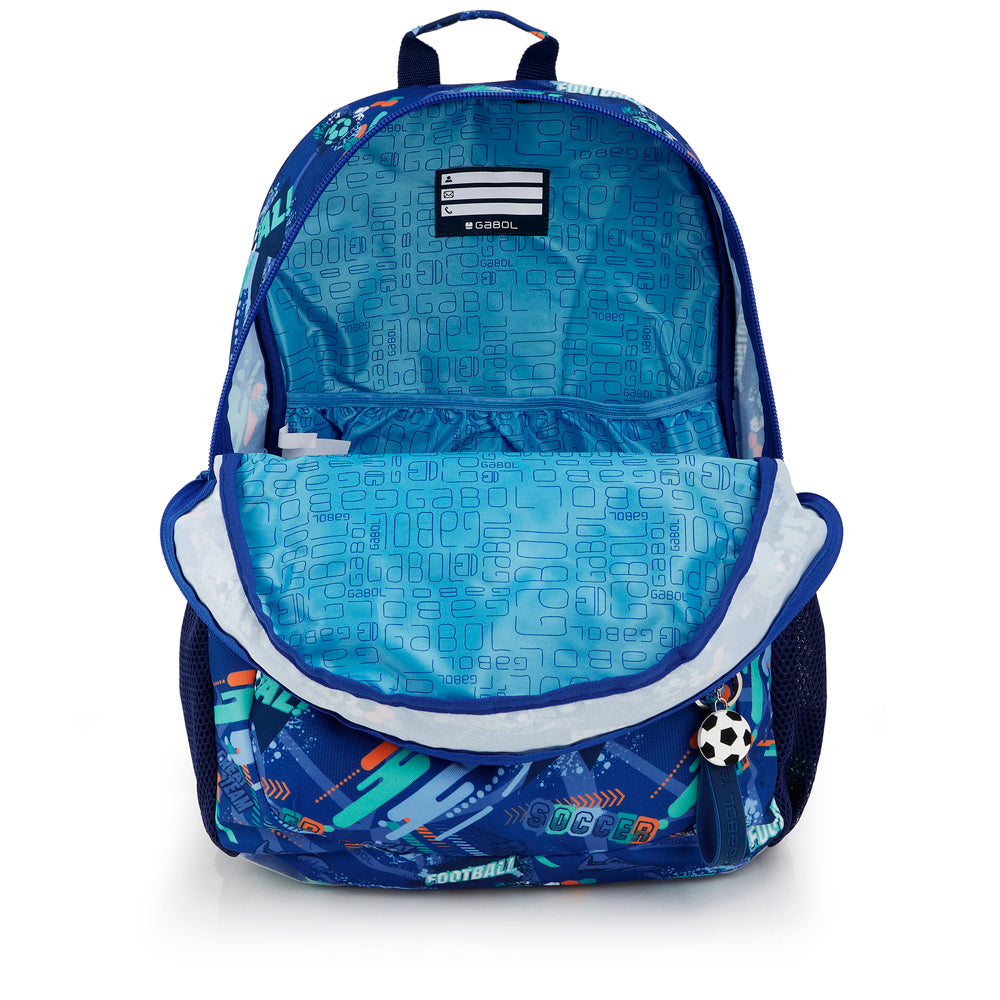 Mochila adaptable a carro Gabol Crew en color azul, imagen 5