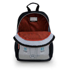 Mochila pequeña con acople a carro Gabol Trick en color gris, imagen 4