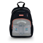 Mochila pequeña con acople a carro Gabol Trick en color gris
