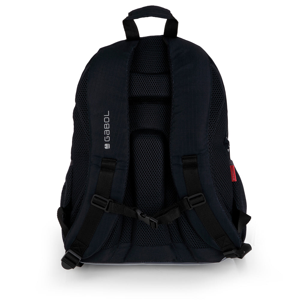 Mochila tres compartimentos Gabol Trick en color gris, imagen 3