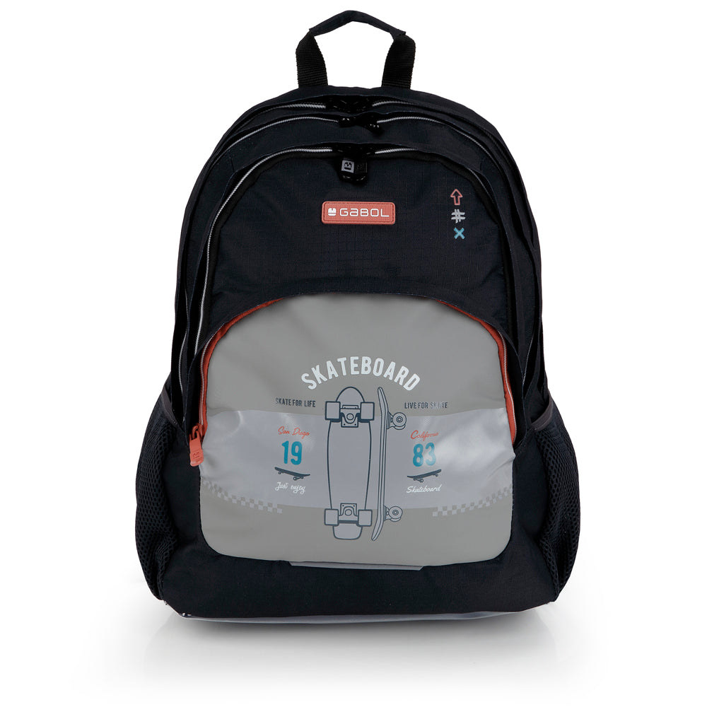 Mochila tres compartimentos Gabol Trick en color gris