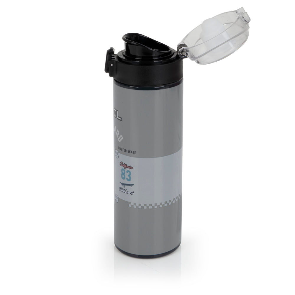 Botella acero inoxidable Gabol Trick en color gris, imagen 2