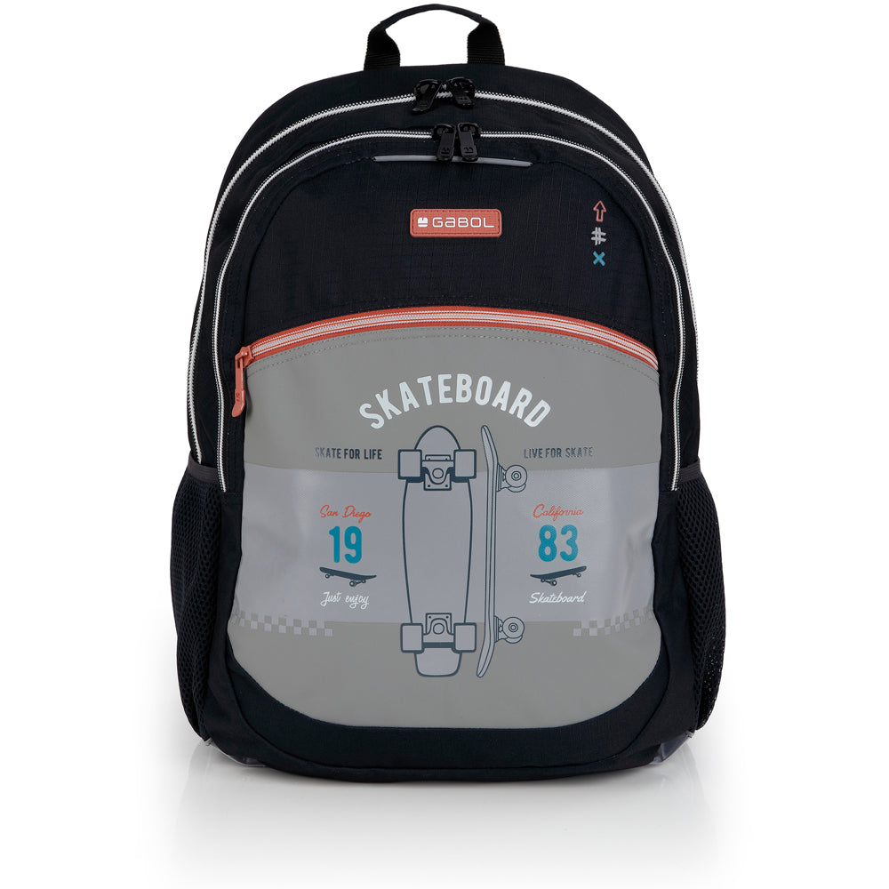 Mochila adaptable a carro Gabol Trick en color gris