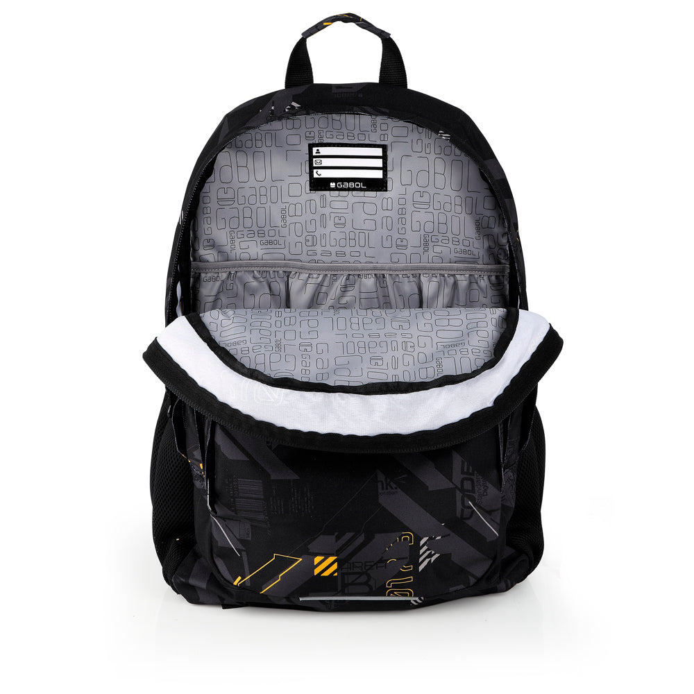 Mochila tres compartimentos Gabol Byte en color negro, imagen 4