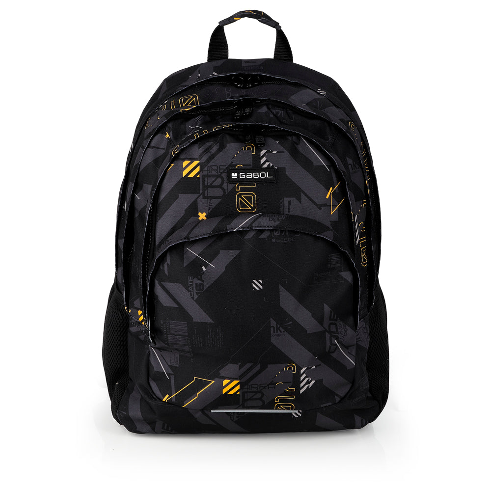 Mochila tres compartimentos Gabol Byte en color negro