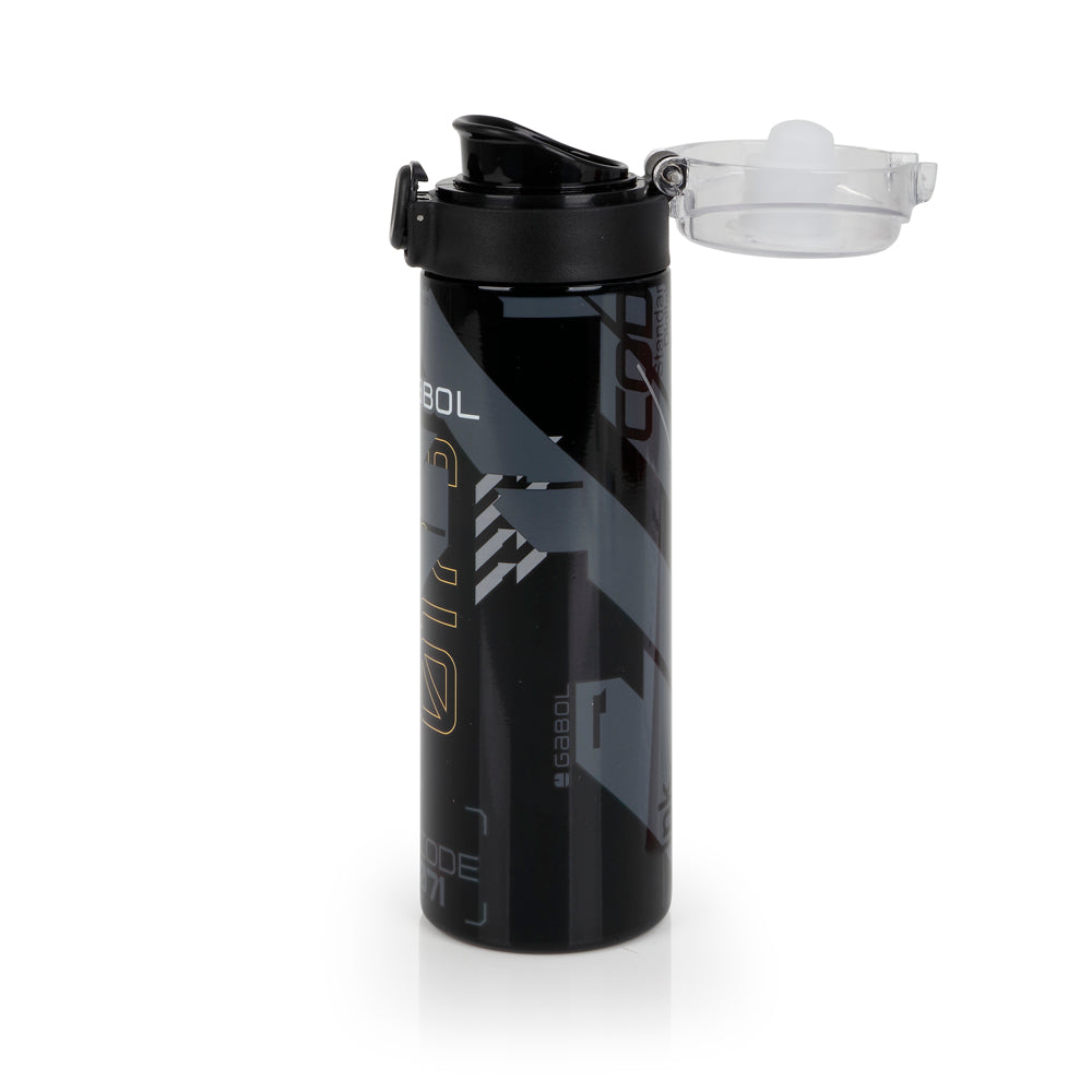 Botella acero inoxidable Gabol Byte en color negro, imagen 2