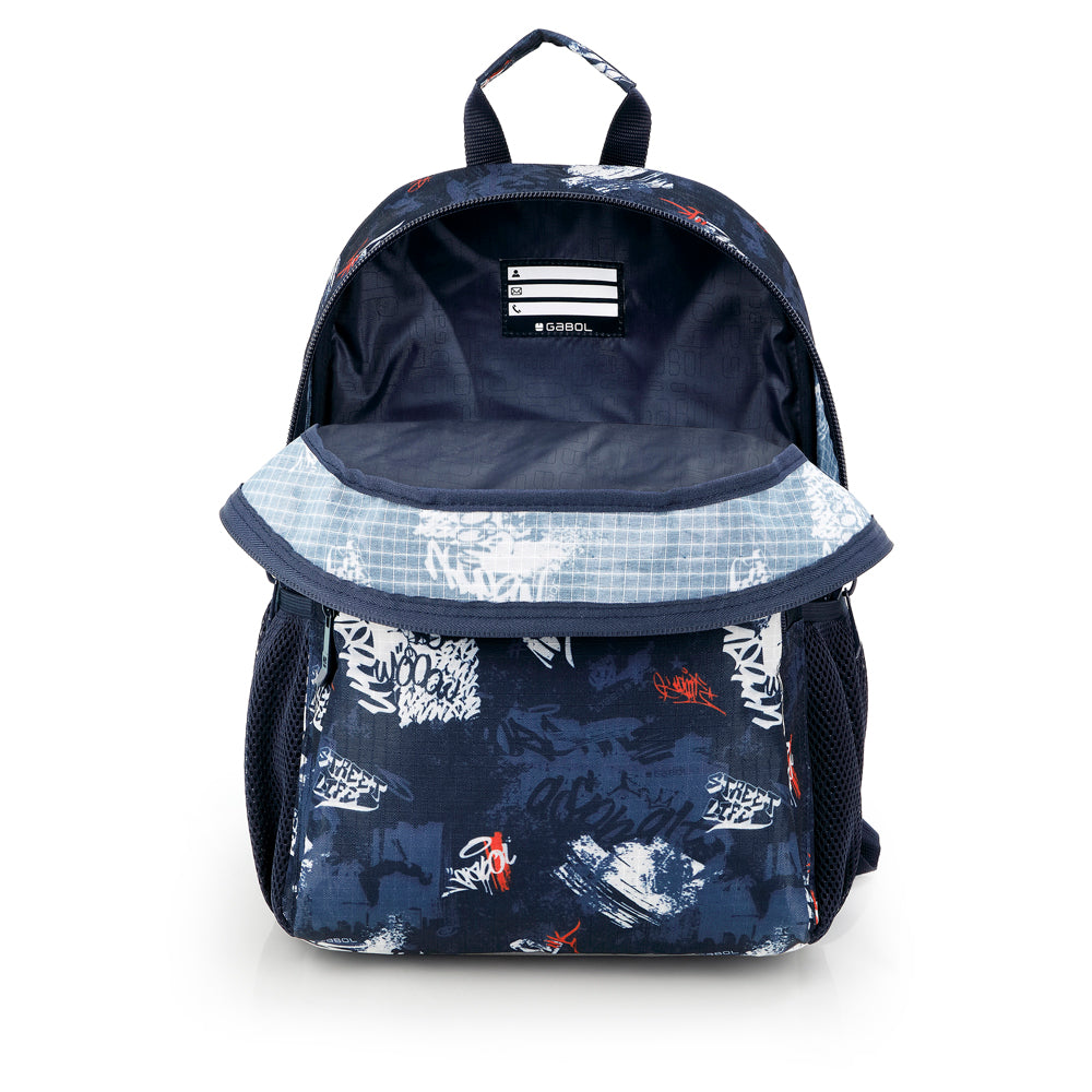 Mochila pequeña con acople a carro Gabol Dash en color azul marino, imagen 4