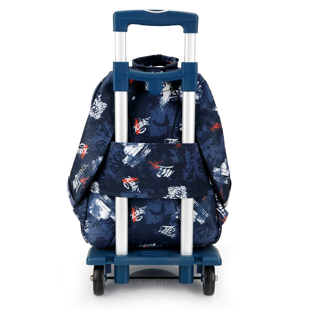 Mochila pequeña con acople a carro Gabol Dash en color azul marino, imagen 5