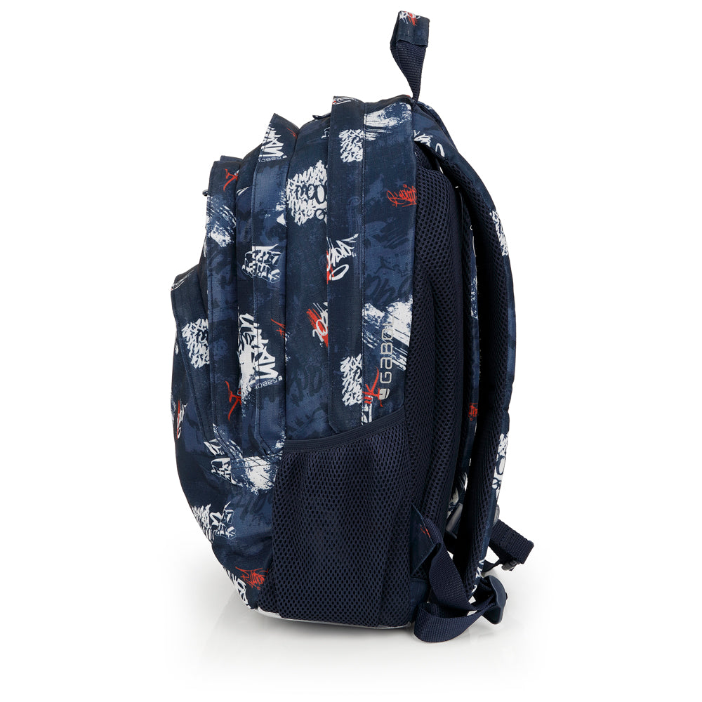 Mochila tres compartimentos Gabol Dash en color azul marino, imagen 2